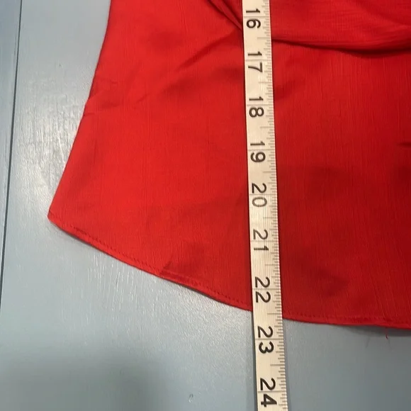 Anthropologie ASTR the Label Red Tina Tie-Waist Satin Cami Medium NWT - Picture 12 of 12